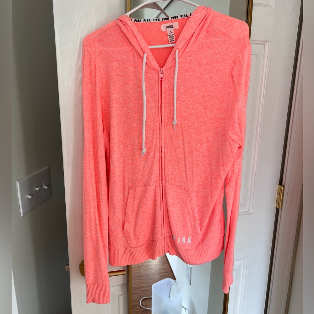 Victoria’s Secret pink zip up jacket.